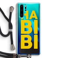 Habibi Majorelle : Huawei P30 Pro Transparant Hoesje met koord