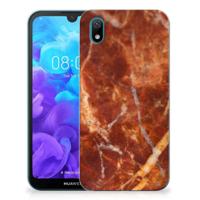 Huawei Y5 (2019) | TPU | Siliconen hoesje | Marmer Bruin