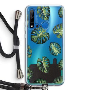 Tropische bladeren: Huawei P20 Lite (2019) Transparant Hoesje met koord