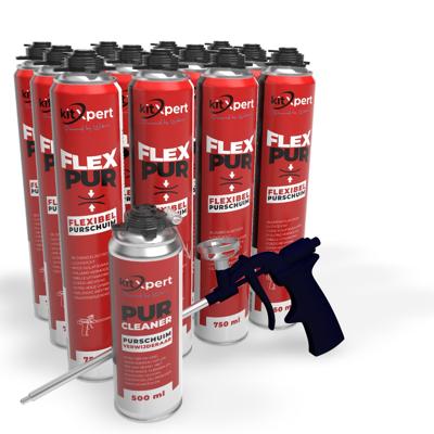 12x KitXpert Flexibel Purschuim NBS B2 750ml + Purcleaner + Purspuit