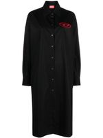 Diesel robe-chemise D-Lun - Noir