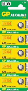 GP Batteries Knoopcel LR44 1.5 V 5 stuk(s) 110 mAh Alkaline GP76ASTD597C5