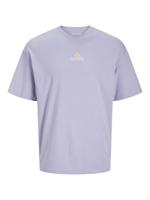 Jack & Jones Jjeames Tee Ss Crew Neck Print T-shirts Languid Lavender