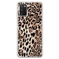 Samsung Galaxy A03s siliconen hoesje - Golden wildcat