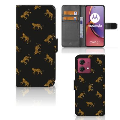 Telefoonhoesje | Met pasjeshouder | voor Motorola Moto G84 Leopards