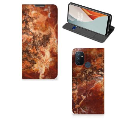 OnePlus Nord N100 | Standcase | Marmer Bruin