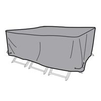 Beschermhoes DKD Home Decor Tafel Zwart Aluminium Donker grijs (200 x 130 x 60 cm)