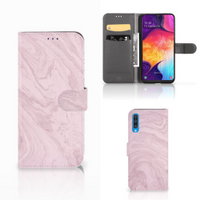 Samsung Galaxy A50 Bookcase Marble Pink - Origineel Cadeau Vriendin