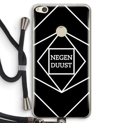 Negenduust geometrisch: Huawei Ascend P8 Lite (2017) Transparant Hoesje met koord