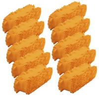 Crepe papier feest slingers/guirlande - 10x - 6 meter - oranje - feestversiering - uni kleuren