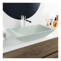 Waskom Mondiaz Topi | 60x10x35 cm | Solid Surface | Vrijstaand | Rechthoekig | Greey