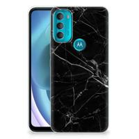 Motorola Moto G71 5G | TPU | Siliconen hoesje | Marmer Zwart - Origineel Cadeau Vader