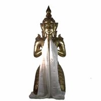 Tibetaanse luxe Katha Sjaal - Wit - XL - thumbnail