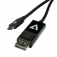 Adapter USB-C naar DisplayPort V7 V7UCDP-2M Zwart