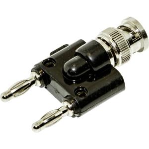 Mueller Electric BU-P1270 Adapterstekker BNC-bus - Bananenbus 4 mm Zwart, Messing