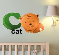 Sticker kinderkamer letter C