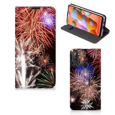 Samsung Galaxy M11 | A11 Hippe | Standcase | Vuurwerk
