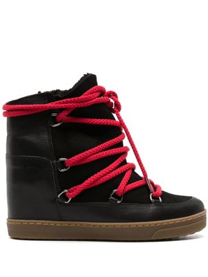 ISABEL MARANT bottines Nowles en daim - Noir