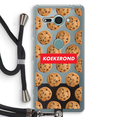 Koekerond: Sony Xperia XZ2 Compact Transparant Hoesje met koord