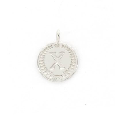 Imotionals Ronde Kettinghanger Letter X Zilver