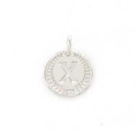 Imotionals Ronde Kettinghanger Letter X Zilver