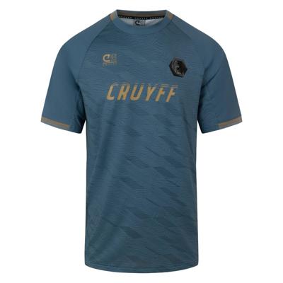 Cruyff Icon T-Shirt Grijsgroen Goud