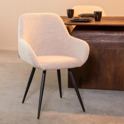 LABEL51 Eetkamerstoel 'Fender' Bouclé, kleur Naturel