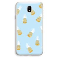 Ananasjes: Samsung Galaxy J7 (2017) Transparant Hoesje