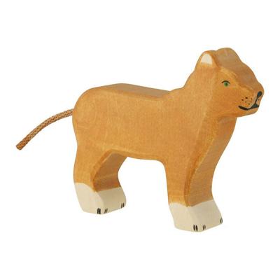 Holztiger houten leeuwin