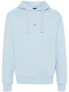 A.P.C. hoodie Larry en coton - Bleu