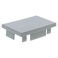 Eindstuk kabelgoot 130x60mm grijs RAL 7030 Canalit 951809