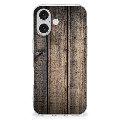 iPhone 16 | Bumper Hoesje | Steigerhout