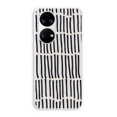 Moroccan stripes: Huawei P50 Transparant Hoesje