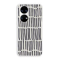 Moroccan stripes: Huawei P50 Transparant Hoesje Moroccan stripes: Huawei P50 Transparant Hoesje