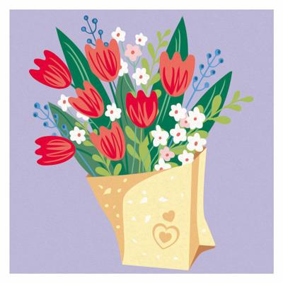 Ravensburger Creart schilderen op nummer - tulpen boeket