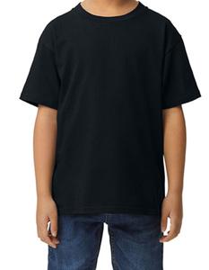 Gildan G65000K Softstyle® Midweight Youth T-Shirt - Pitch Black - M (116/134)