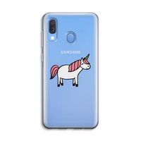 Eenhoorn: Samsung Galaxy A40 Transparant Hoesje