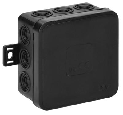 Orno Kabeldoos IP54 zwart vierkant 100x100x41mm - 4034053