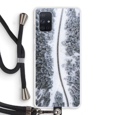 Snøfall: Samsung Galaxy A71 Transparant Hoesje met koord