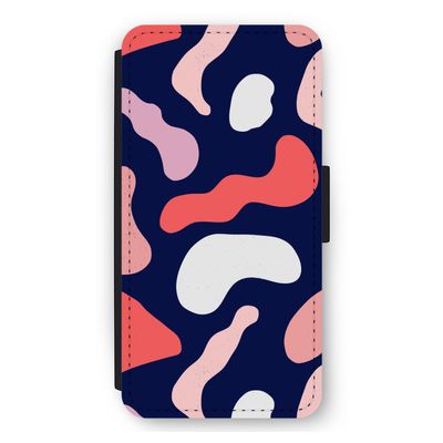 Memphis Shapes Pink: iPhone 11 Flip Hoesje