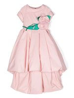 MARCHESA KIDS COUTURE robe longue à appliques fleurs - Rose - thumbnail