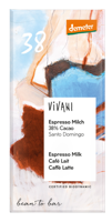 Vivani Espresso Milk 38% Cacao Chocolade