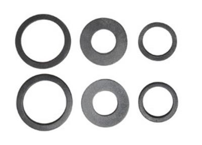 Kirchhoff Afdichting voor slangkoppelingsassortiment, rubber, voor 1/2" 3/4" 1" (3x2) - 98696890