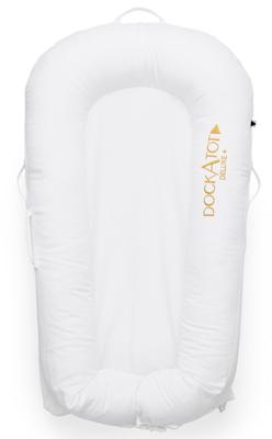 DockAtot Sleepyhead Deluxe+ Pristine Wit babynestje - ademend materiaal - 0 tot 8 maanden