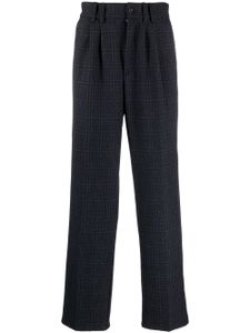 RASSVET pantalon droit à carreaux - Bleu