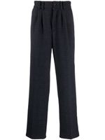 RASSVET pantalon droit à carreaux - Bleu