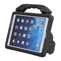 Schokbestendige EVA duim bumper case met handvat & houder voor iPad 9.7 (zwart)