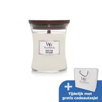 WW White Teak Medium Candle