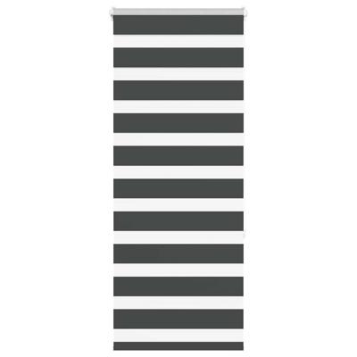 Zebra rolgordijn 55x150 cm stofbreedte 50,9 cm zwart