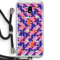 Skew Blush 3: Samsung Galaxy J3 (2017) Transparant Hoesje met koord